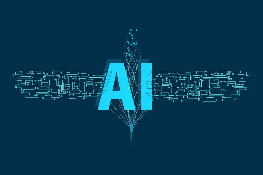 Illustration de l'intelligence artificielle avec circuits